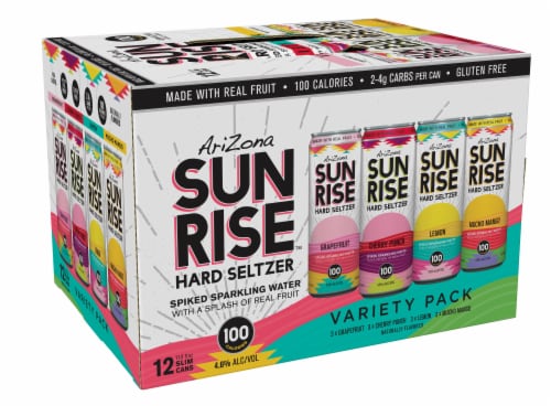 AriZona Sunrise Hard Seltzer Variety Pack Perspective: back