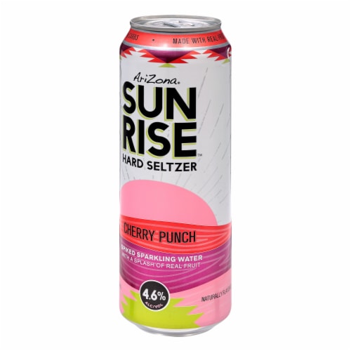 AriZona Sunrise Cherry Punch Spiked Seltzer Single Can Perspective: back