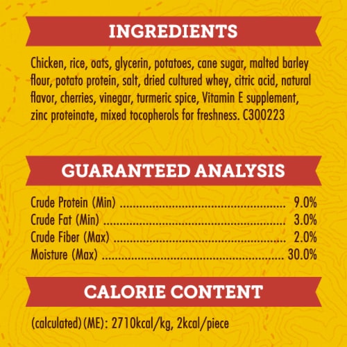 Zuke’s Mini Naturals Training Dog Treats Chicken Recipe Perspective: back