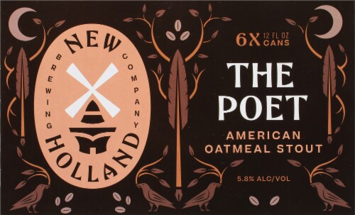 New Holland Brewing The Poet Oatmeal Stout Perspective: back