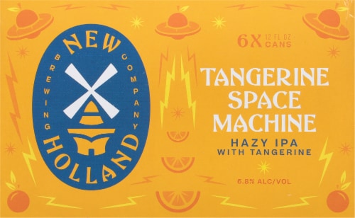 New Holland Brewing Tangerine Space Machine Hazy IPA Beer Perspective: back