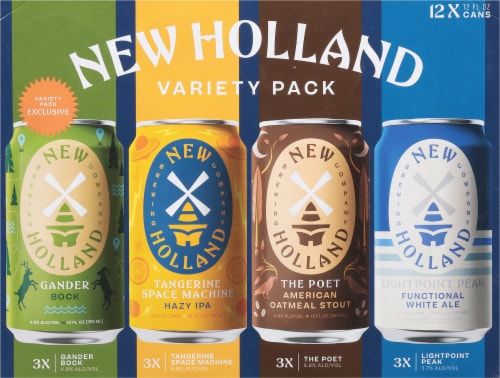 New Holland Variety Pack Beer Cans Perspective: back