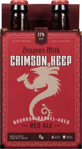 New Holland Brewing Dragon's Milk® Crimson Keep™ Bourbon Barrel-Aged Red Ale Perspective: back
