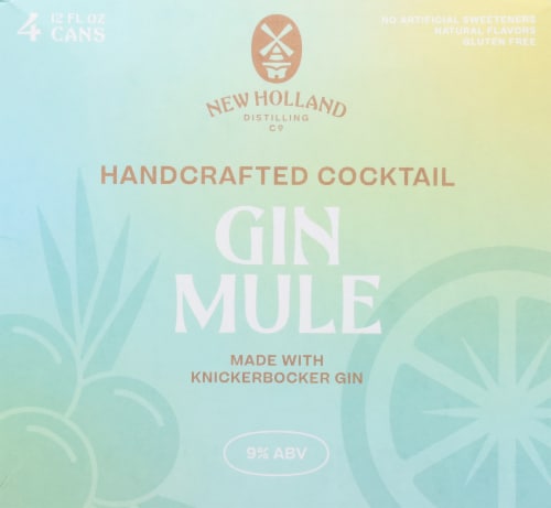 New Holland Brewing Holland Mule Ready to Drink Cocktail Perspective: back