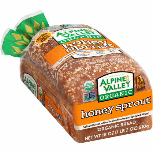 Alpine Valley™ Organic Honey Spout Bread Perspective: back