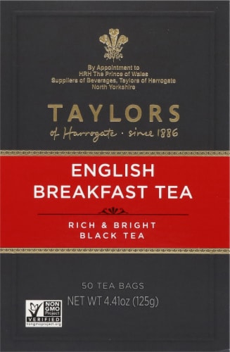 Taylors of Harrogate English Breakfast Tea Perspective: back