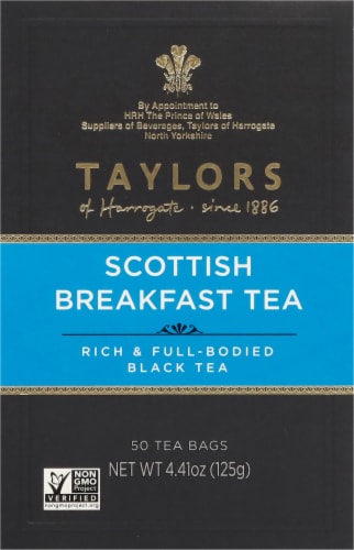 Taylors Scottish Breakfast Tea 50 Count Perspective: back