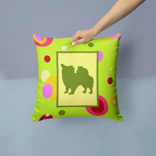 Carolines Treasures  CK1098PW1414 Chihuahua Fabric Decorative Pillow Perspective: back