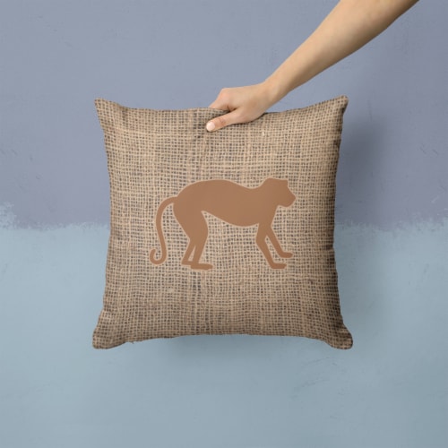 Carolines Treasures BB1128 BL BN PW1414 Monkey Burlap and Brown Fabric Decorati 14Hx14W Smith s Food and Drug
