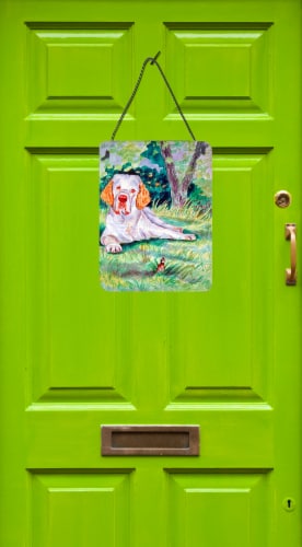 Carolines Treasures  7113DS1216 Clumber Spaniel Wall or Door Hanging Prints Perspective: back