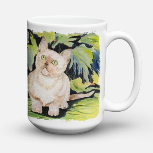 Carolines Treasures SS8265CM15 Cat - Burmese Coffee Mug 15 oz Perspective: back