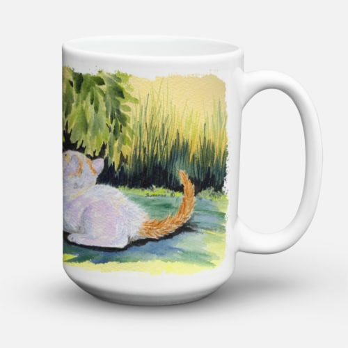 Carolines Treasures SS8273CM15 Cat Coffee Mug 15 oz Perspective: back