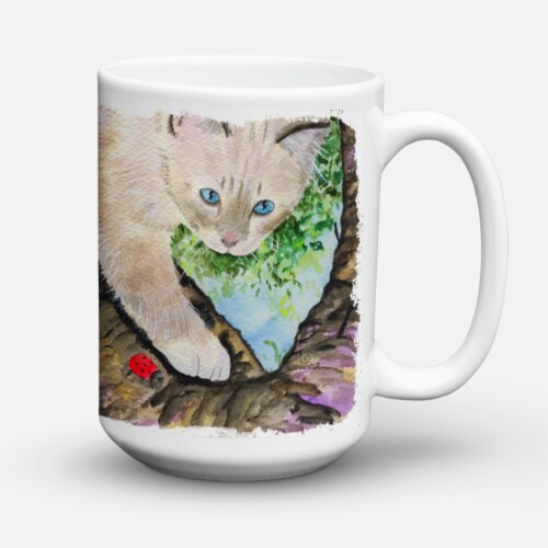 Carolines Treasures SS8276CM15 Cat - Birman Coffee Mug 15 oz Perspective: back