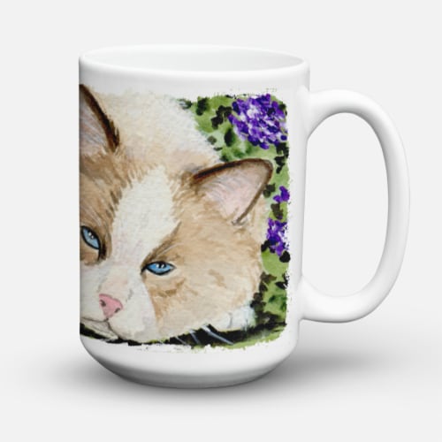 Carolines Treasures SS8825CM15 Cat Coffee Mug 15 oz Perspective: back