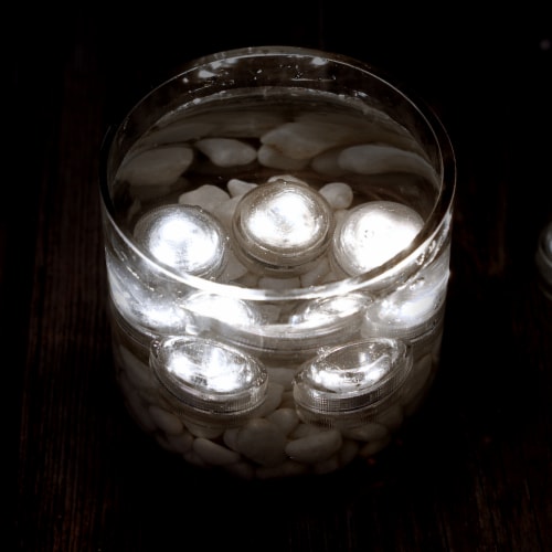 AGPtEK Triple LED Tea Light White Perspective: back