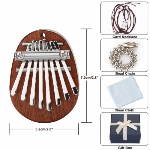 Mini Kalimba Thumb Piano Musical Instruments 8 Keys Finger Piano