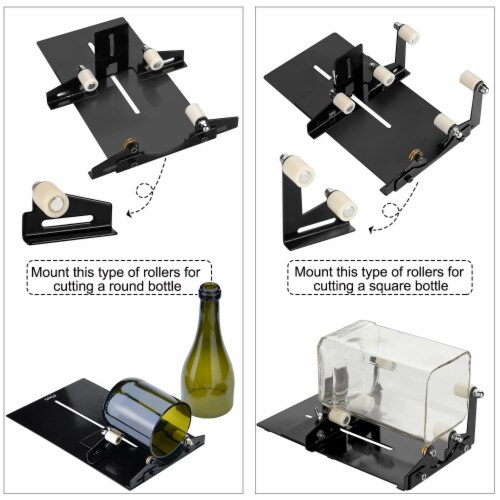 Glass Bottle Cutter, Fixm Square & Round Bottle Cutting Machine