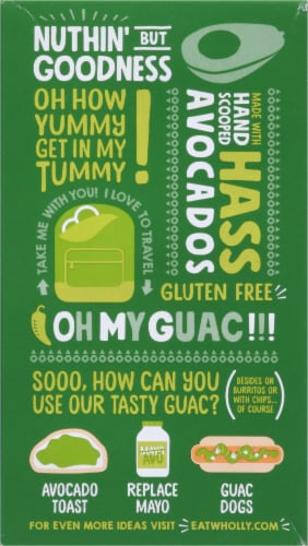 Wholly Guacamole Organic Mild Guacamole Minis Perspective: back