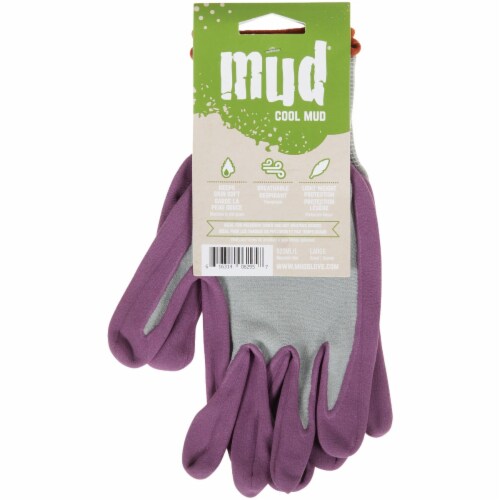 Cool Mud Women's Large Nylon Lilac Garden Glove Perspective: back