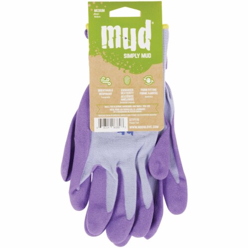 Mud® Simply Mud Women's Size Medium Gardening Gloves - Purple Perspective: back