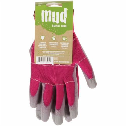 Smart Mud® Women's Large Polyester Raspberry Garden Glove Perspective: back