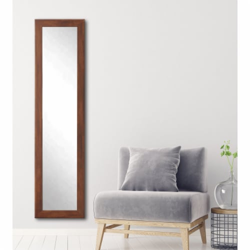 Modern Mocha Brown Slim Floor Mirror 69'' x 14'', 1 - QFC