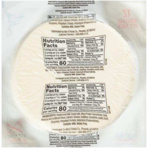 La Chona Fresco Mexican Style Crumbling Cheese Perspective: back