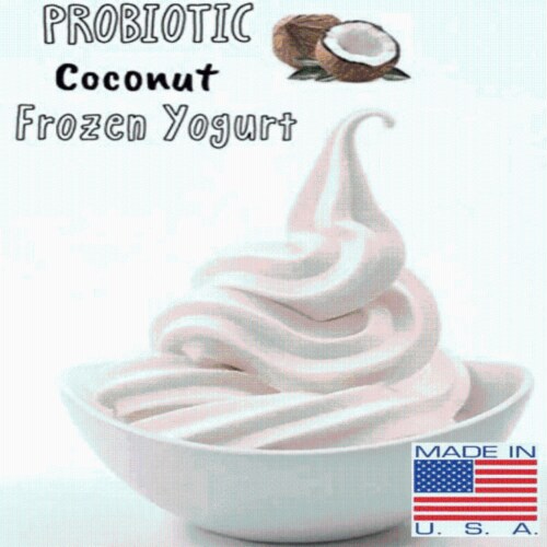 Coconut Yogurt Powder, Probiotic Soft Serve Ice Cream Mix Perspective: back