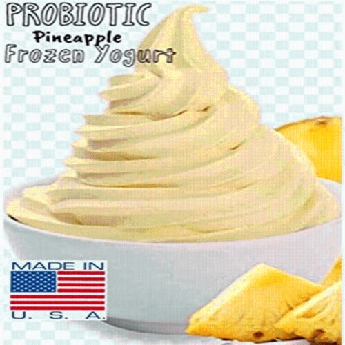 Pineapple Yogurt Powder, Probiotic Soft Serve Ice Cream Mix Perspective: back