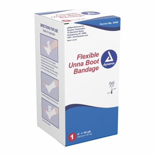 Dynarex Unna Boot White 4 x 10 Yd with Zinc Oxide 3454, 12 Ct, 12 ct - QFC Dynarex Unna Boot White 4 x 10 Yd with Zinc Oxide 3454, 12 Ct, 12 ct - QFC