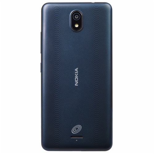 Total by Verizon NOKIA C100 32GB Prepaid Smartphone - Blue Perspective: back