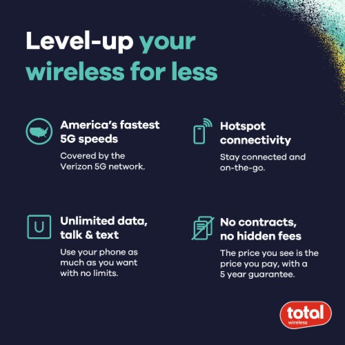 Total Wireless Samsung A16 Prepaid Locked Smartphone Perspective: back