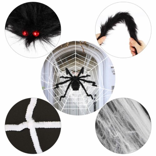 Halloween Decorations Spider Outdoor 59inch Halloween Spider Perspective: back