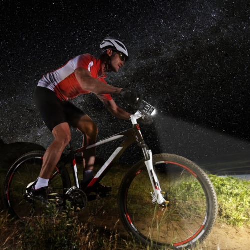 Aluminum alloy led front bicycle light discount