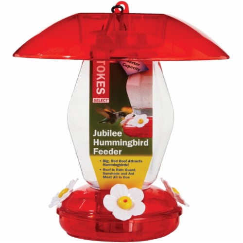 Stokes Select® Jubilee Hummingbird Feeder - Red/Clear Perspective: back
