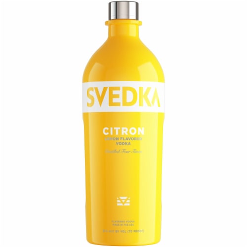 SVEDKA Citron Lemon Lime Flavored Vodka Perspective: back