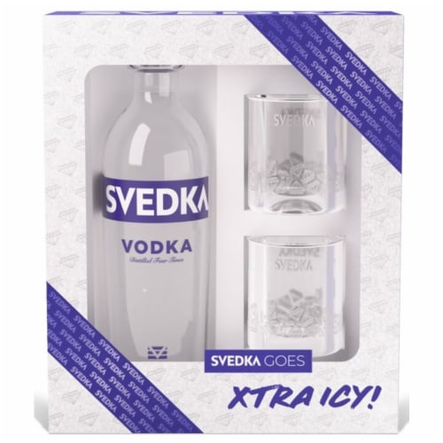 SVEDKA Vodka Glassware Gift Set Perspective: back