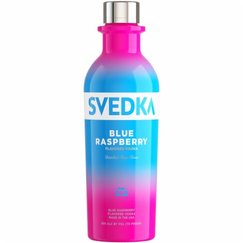 SVEDKA Blue Raspberry Flavored Vodka Perspective: back