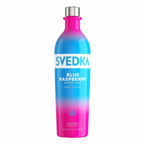 SVEDKA Blue Raspberry Flavored Vodka Perspective: back