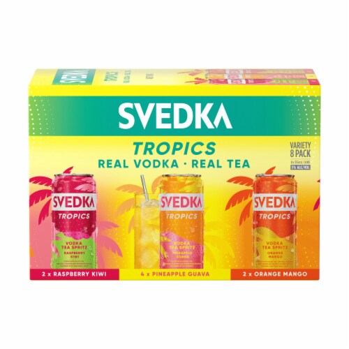 Svedka Tropics Vodka Tea Spritz Variety Pack Perspective: back