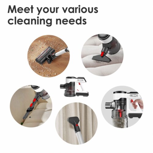 Evereze Cordless Vacuum Cleaner with 45 Minute Runtime and 1.1 Qt Large Dust Cup Perspective: back