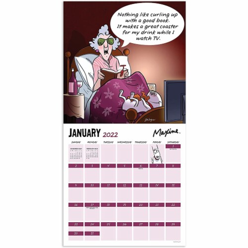 2022 Maxine At Home 12-Month Wall Calendar by TF Publishing Perspective: back