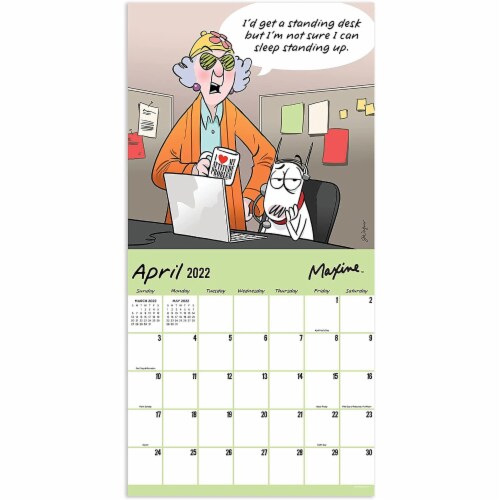 2022 Wall Calendar Maxine Selfish Care 12x12,16 Month Large Grid