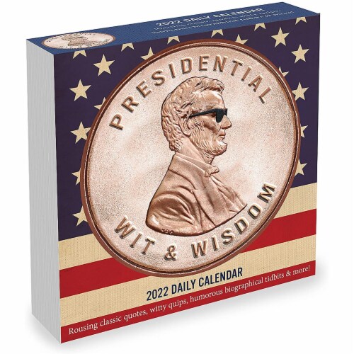 Desktop Calendar 2022 Presidential Wit 5.25x5.25 ,,12 Months TearOff