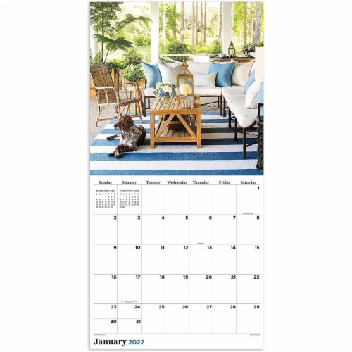 2022 Southern Living: Porches Wall Calendar by TF Publishing Perspective: back
