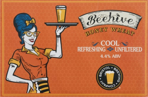 Bristol Brewing Company Beehive Honey Wheat Ale Perspective: back