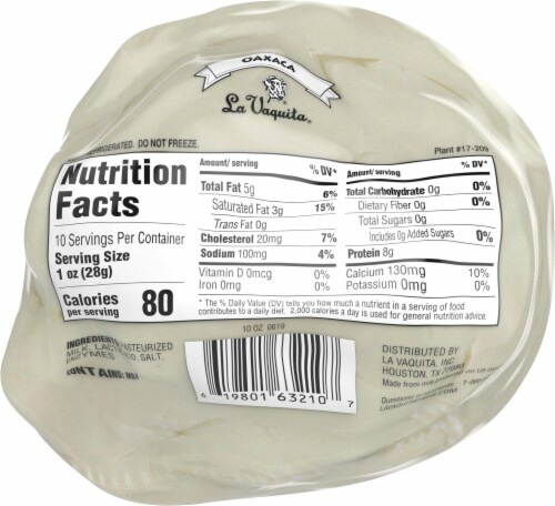 La Vaquita® Oaxaca Melting Cheese Perspective: back