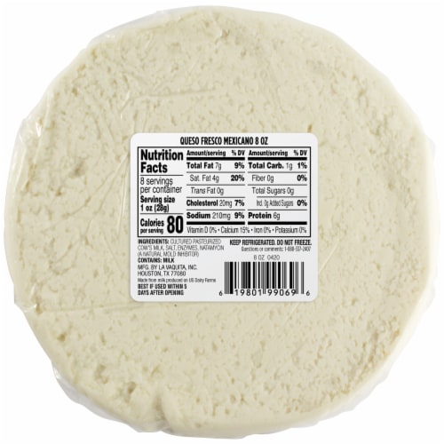 La Vaquita Queso Fresco Mexicano Fresh Cheese Perspective: back