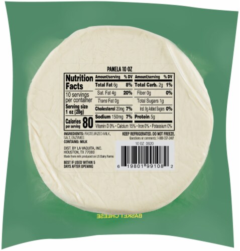 La Vaquita® Panela Fresca Cheese Perspective: back