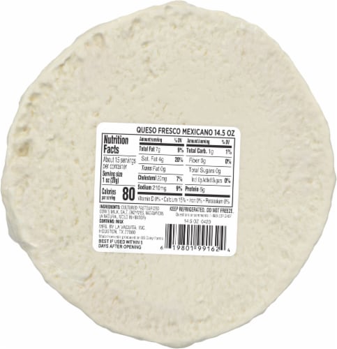 La Vaquita Queso Fresco Mexicano Fresh Cheese Perspective: back